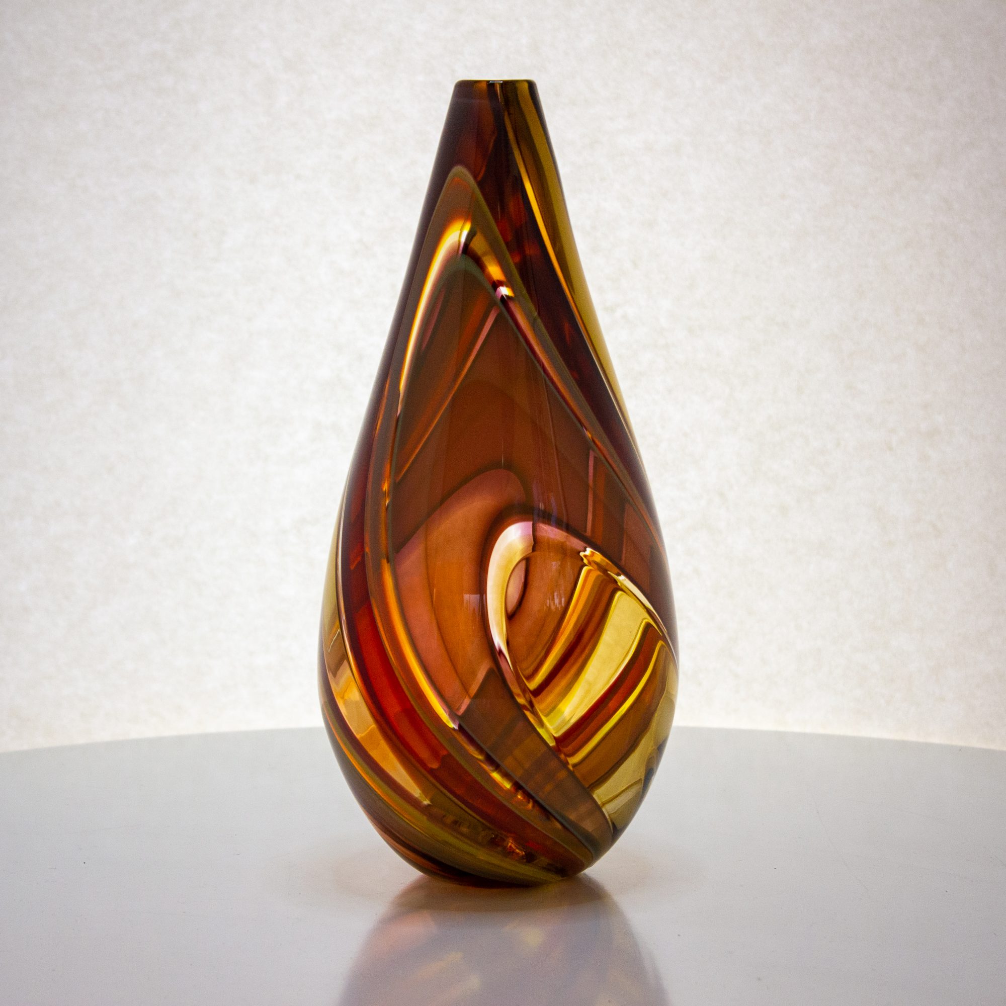 Amber Raindrop Vase Amber Teardrop Vase Studio Jeffrey P'an